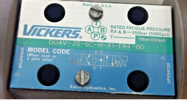 eaton vickers dg4v 3s 6c m x1 er4 60 dg5s 8 2c t k m x1 er4 30 control valve