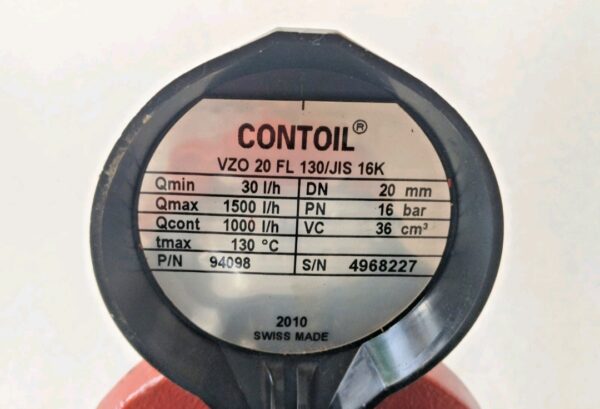 aquametro contoil vzo 20 fl 130/jis 16k fuel oil meter vzo20fl130/jis16k