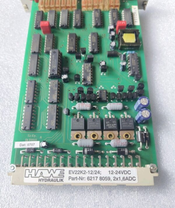 hawe hydraulik ev22k2 12/24 amplifier card part nr. 6217 8059 12 24vdc