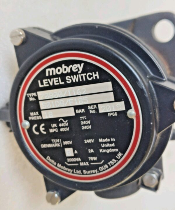 mobrey s01db/f185 70800/1162 level switch s01dbf185
