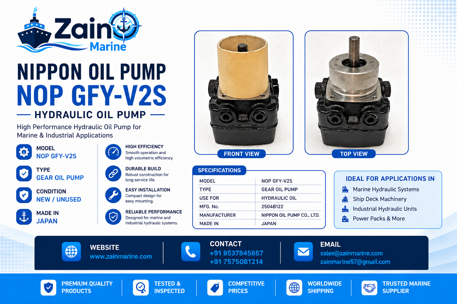 nippon oil pump gfy v2s nop gfyv2s nippon oil pump gfy v2s nop gfyv2s